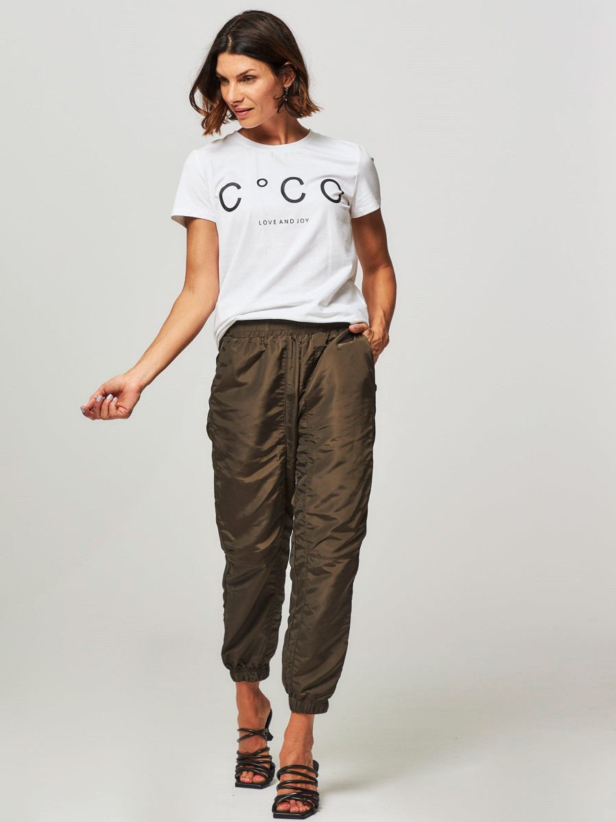 Women Co'Couture Pants And Jumpsuits | Trice, Woven Tech Trousers Khaki