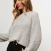 Women Knit-ted Sweaters And Cardigans | Nala, Wool Mix Super Soft Jumper Grey