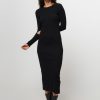 Women Samsoe Samsoe Dresses And Tunics | Saalexa, Organic Cotton Mix Rib Dress Black