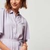 Women Another-Label Dresses And Tunics | Nasma, Viscose Button Down Dress Lilac