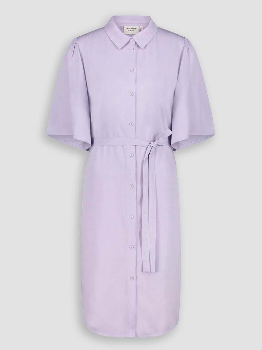 Women Another-Label Dresses And Tunics | Nasma, Viscose Button Down Dress Lilac