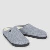 Women Birkenstock Ballet Flats And Loafers | Zermatt Shearling, Wool Mix Slippers Light Grey