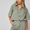 Women Ruby Tuesday Tops And Blouses | Romijn, Viscose Mix Stretch Blouse Greygreen