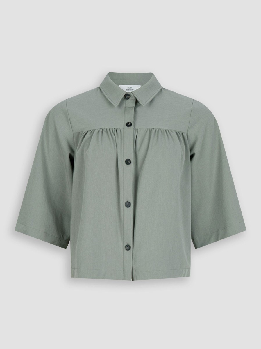 Women Ruby Tuesday Tops And Blouses | Romijn, Viscose Mix Stretch Blouse Greygreen