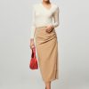 Women Second Female Skirts | Fique, Woven Skirt Lightbrown