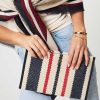 Women Tommy Hilfiger Bags | Cotton Clutch Ecru