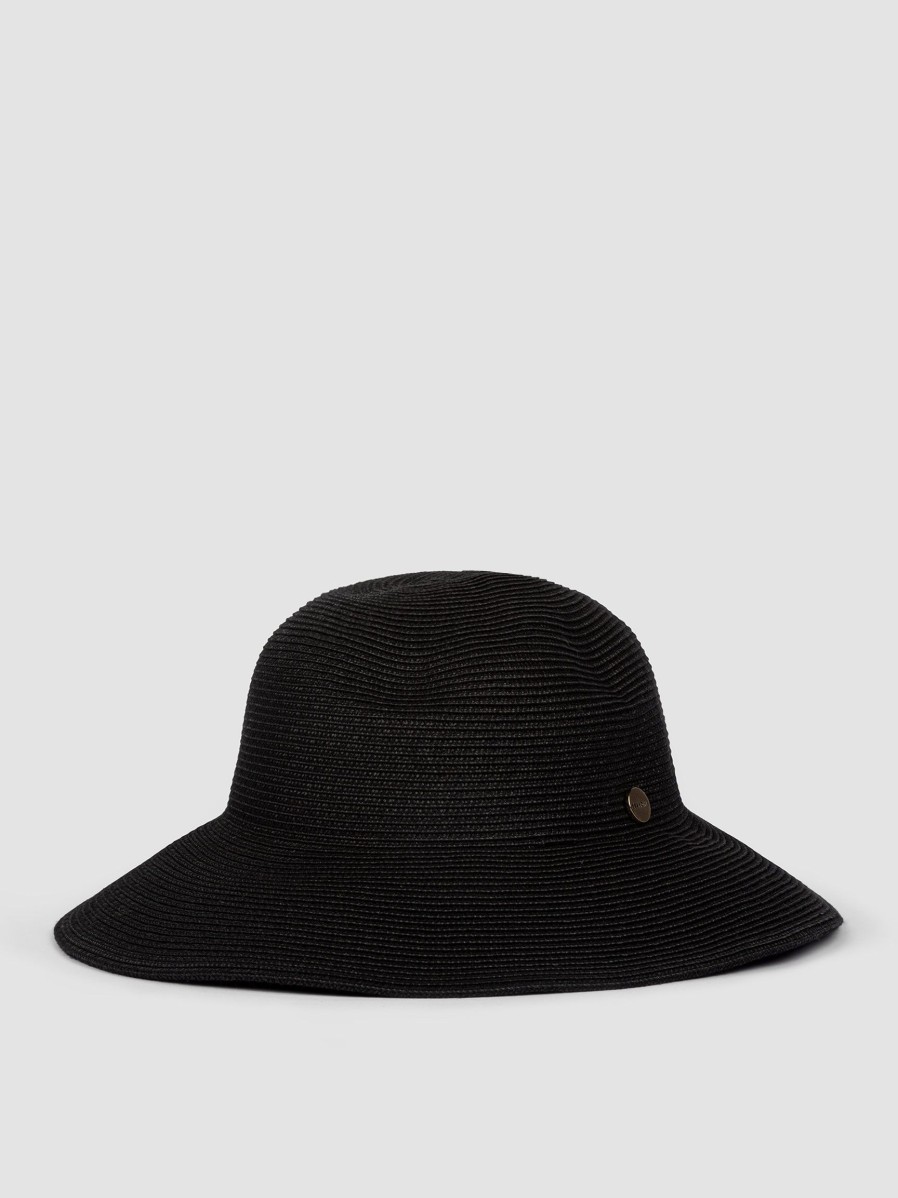 Women Seafolly Hats And Beanies | Shady Lady, Woven Hat Black