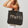 Women The Jacksons Bags | Merci, Handmade Jute Shopper Black