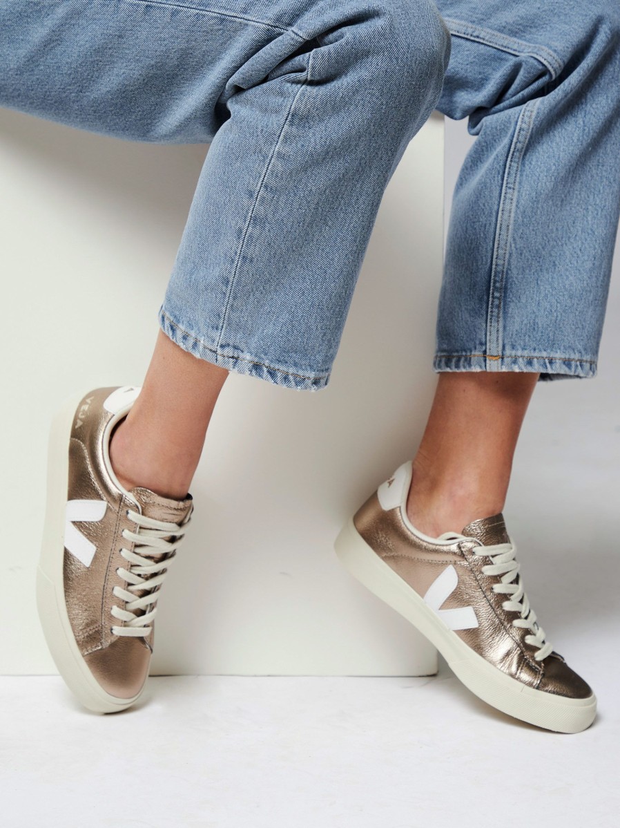 Women Veja Sneakers | Campo, Ecological Leather Sneakers Bronze