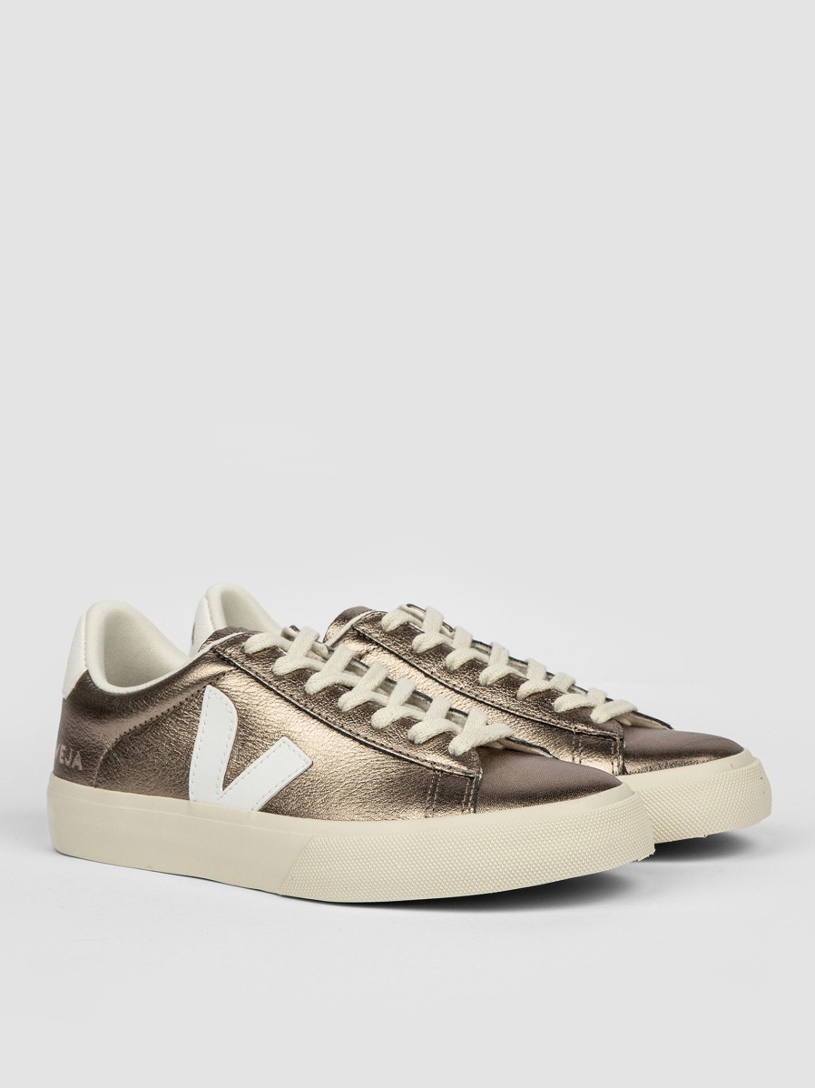 Women Veja Sneakers | Campo, Ecological Leather Sneakers Bronze