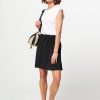 Women Samsoe Samsoe Skirts | Uma, Elastisch Plisse Skirt Black