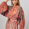 Women Mes Demoiselles Tops And Blouses | Beben, Cotton Blouse With Print Dusty Pink