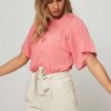 Women Bellerose Tops And Blouses | Aspa, Cotton/Wool Mix Slub Top Pink