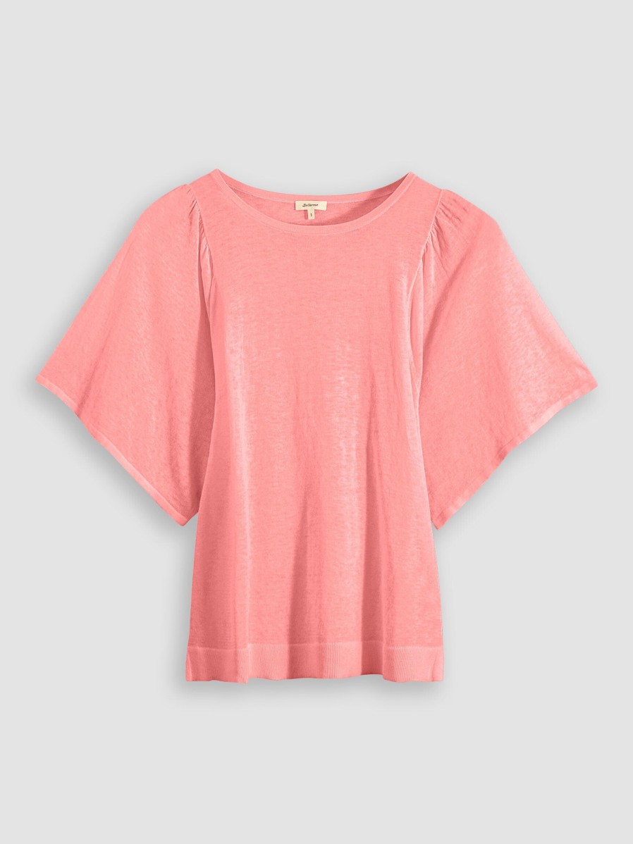 Women Bellerose Tops And Blouses | Aspa, Cotton/Wool Mix Slub Top Pink