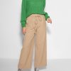 Women Samsoe Samsoe Pants And Jumpsuits | Haven, Viscose Mix Trousers Camel