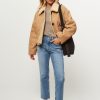 Women Closed Outerwear | Lammy Reversible Cropped Jacket Sand