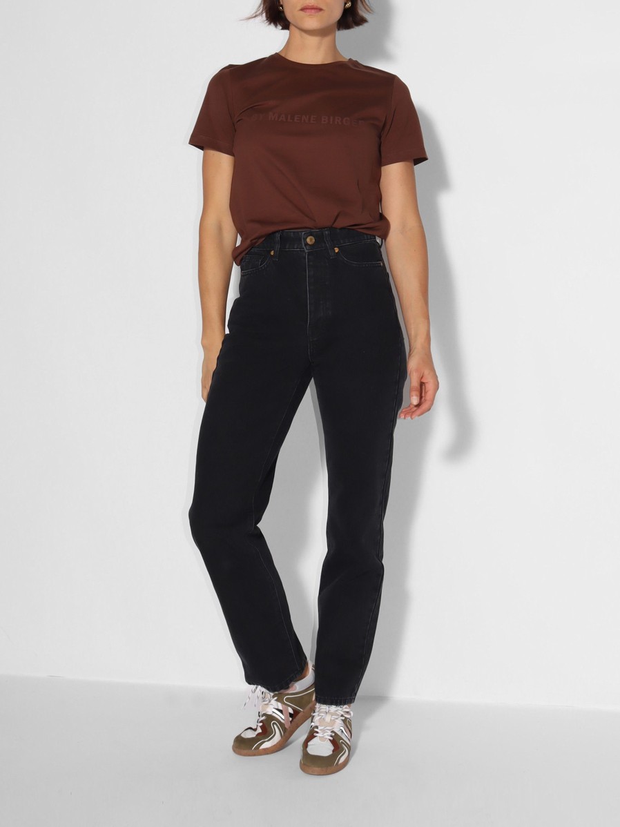 Women By Malene Birger Jeans | Miliumlo, High Waist Straight Fit Jeans Black