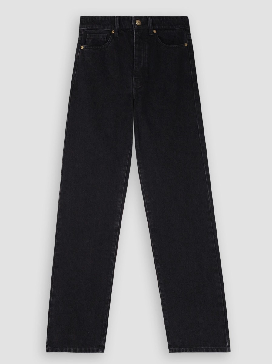 Women By Malene Birger Jeans | Miliumlo, High Waist Straight Fit Jeans Black