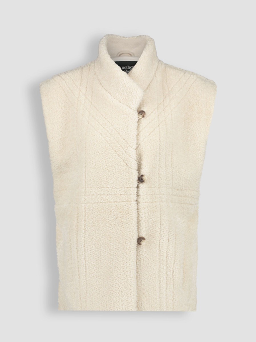 Women Another-Label Blazers And Jackets | Unni, Woven Teddy Gilet Ecru