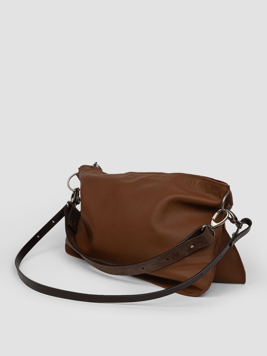 Women Ellen Truijen Bags | Saddle, Leather Shoulder/Crossbody Bag Cognac