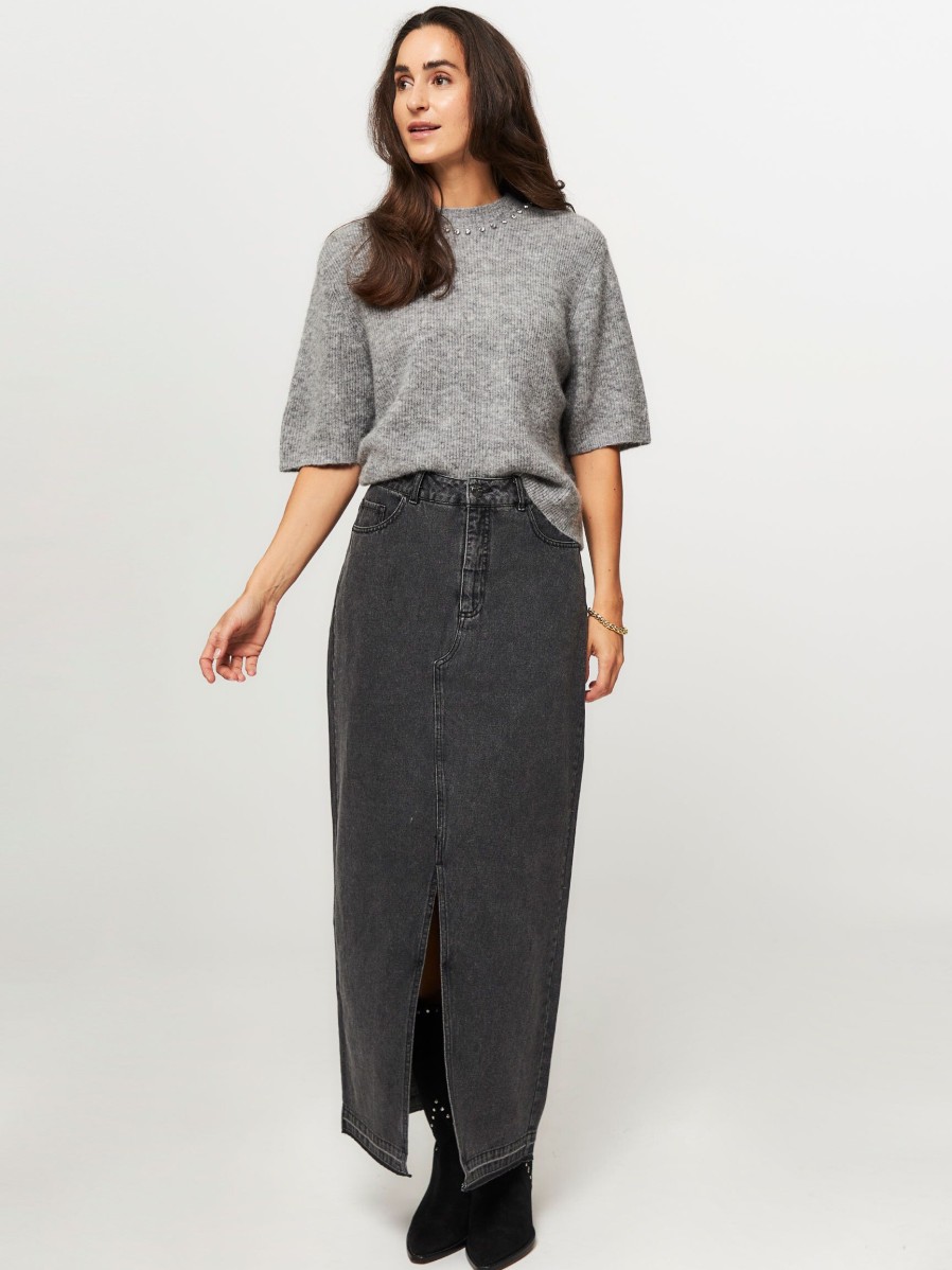 Women Copenhagen Muse Skirts | Charlee, Denim Skirt Anthracite