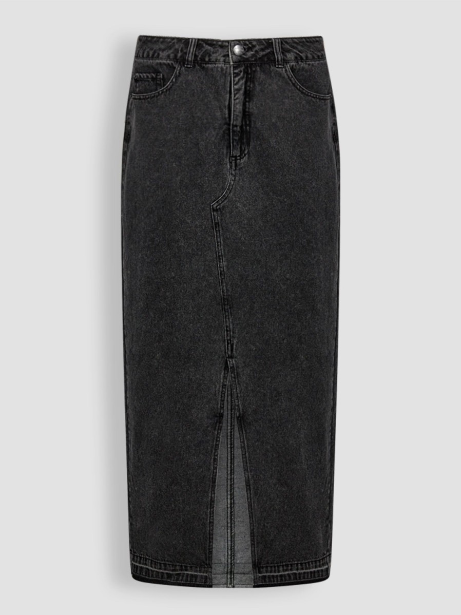 Women Copenhagen Muse Skirts | Charlee, Denim Skirt Anthracite