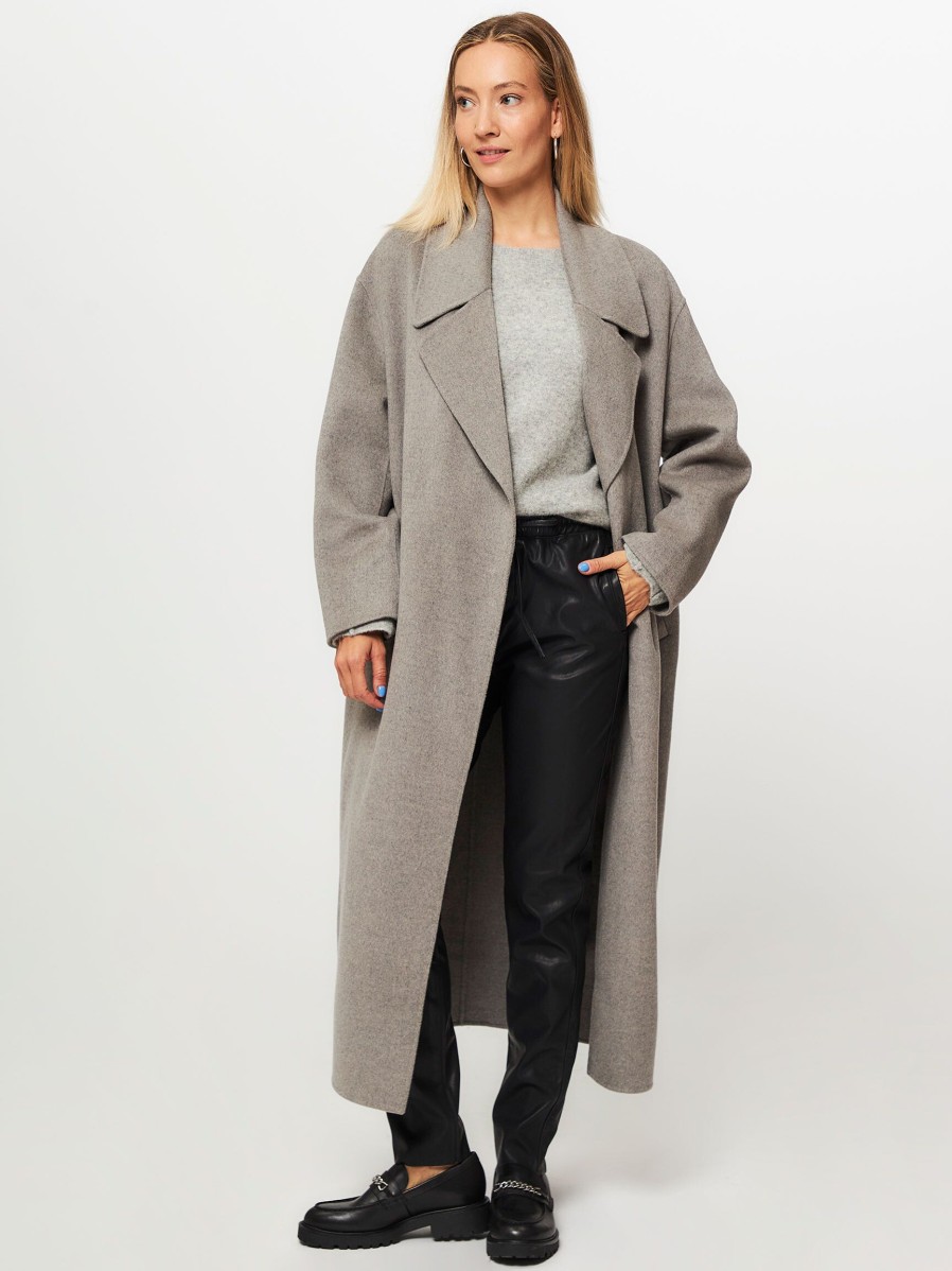 Women Arma Outerwear | Maral, Wool Melange Coat Grey