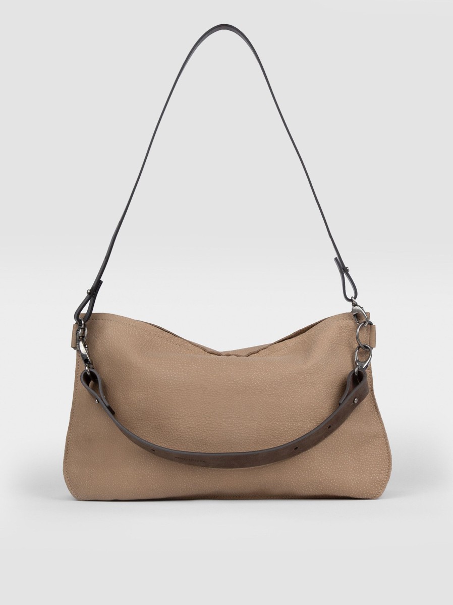 Women Ellen Truijen Bags | Saddle, Leather Shoulderbag Lightbrown