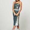 Women Essentiel Antwerp Skirts | Dorinda, Jersey Sequins Skirt Silver Colour