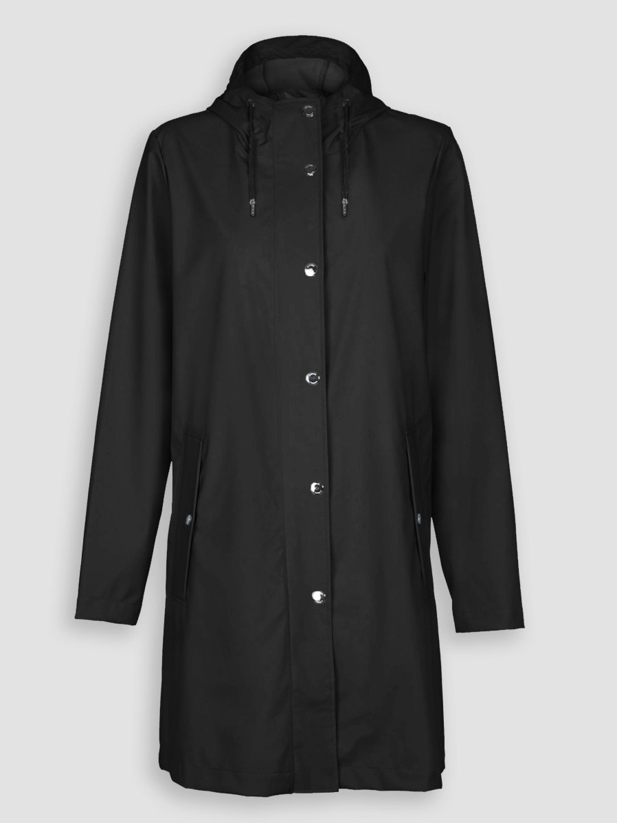 Women Samsoe Samsoe Outerwear | Stala, Rain Jacket Black