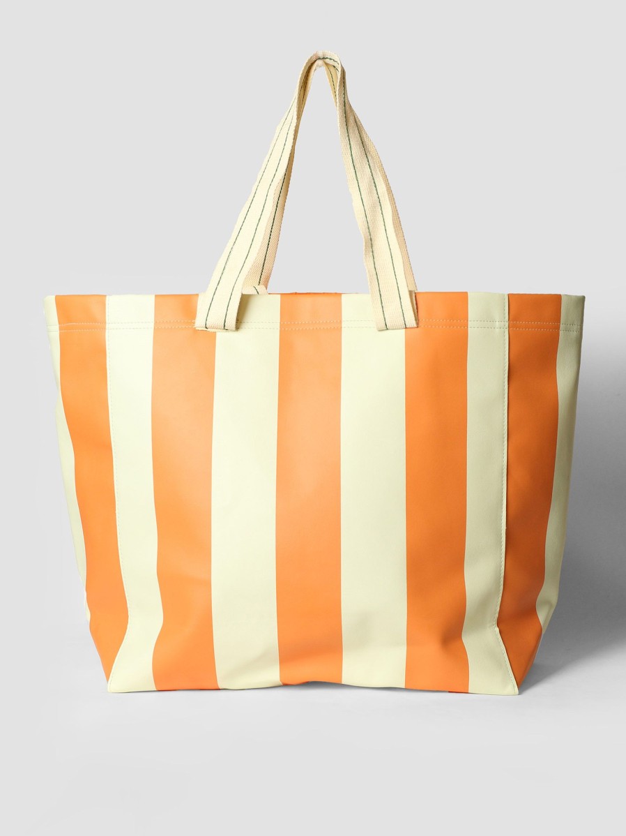 Women Bellerose Bags | Lormina, Striped Shopper Orange