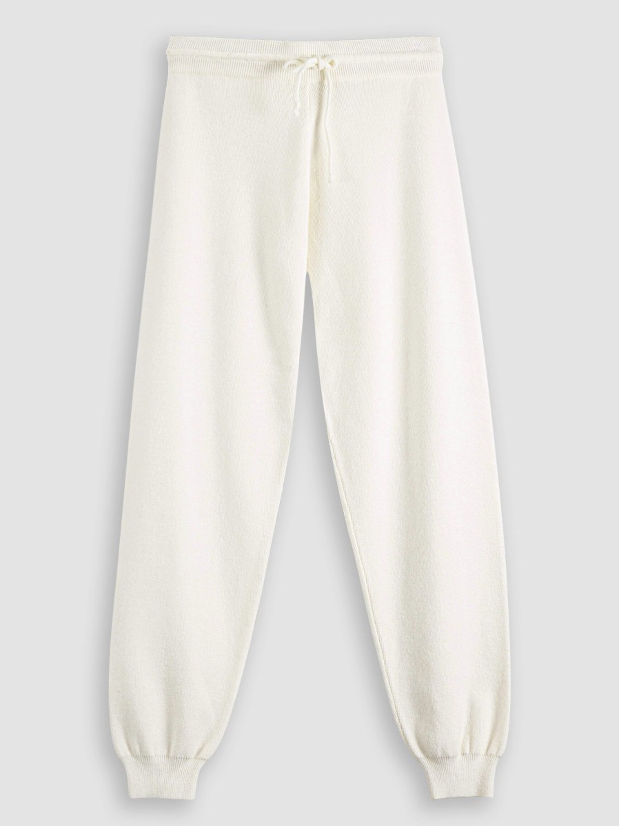 Women Lune Active Home And Sportswear | Millie, Viscose Mix Sweat Pants Off White