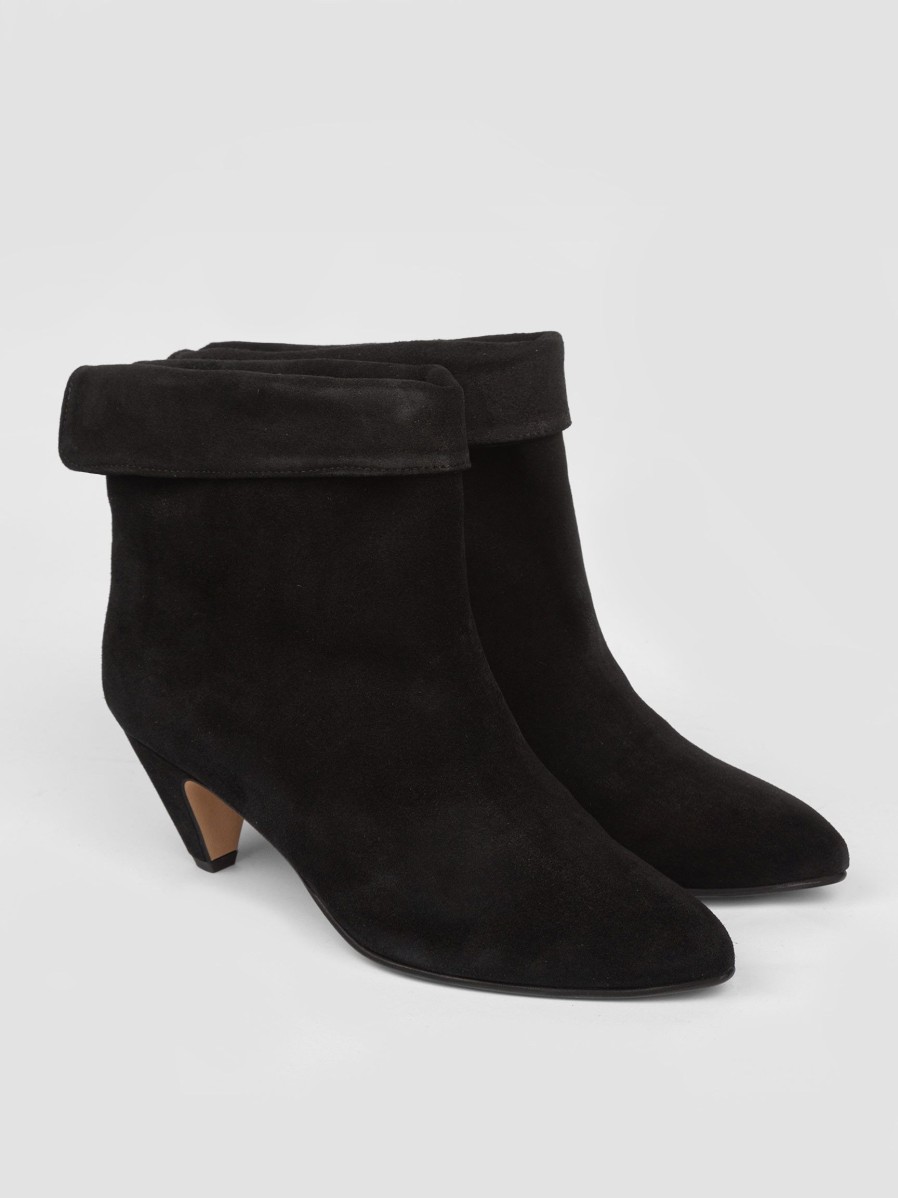 Women Anonymous Copenhagen Boots | Eden, Suede Ankle Boots Black