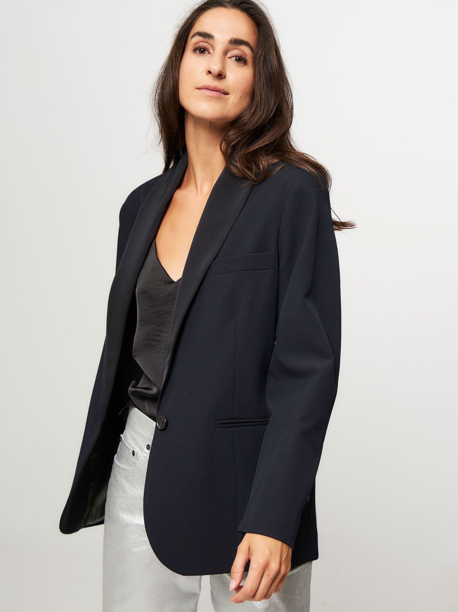 Women Bellerose Blazers And Jackets | Verdi, Viscose Mix Blazer Black