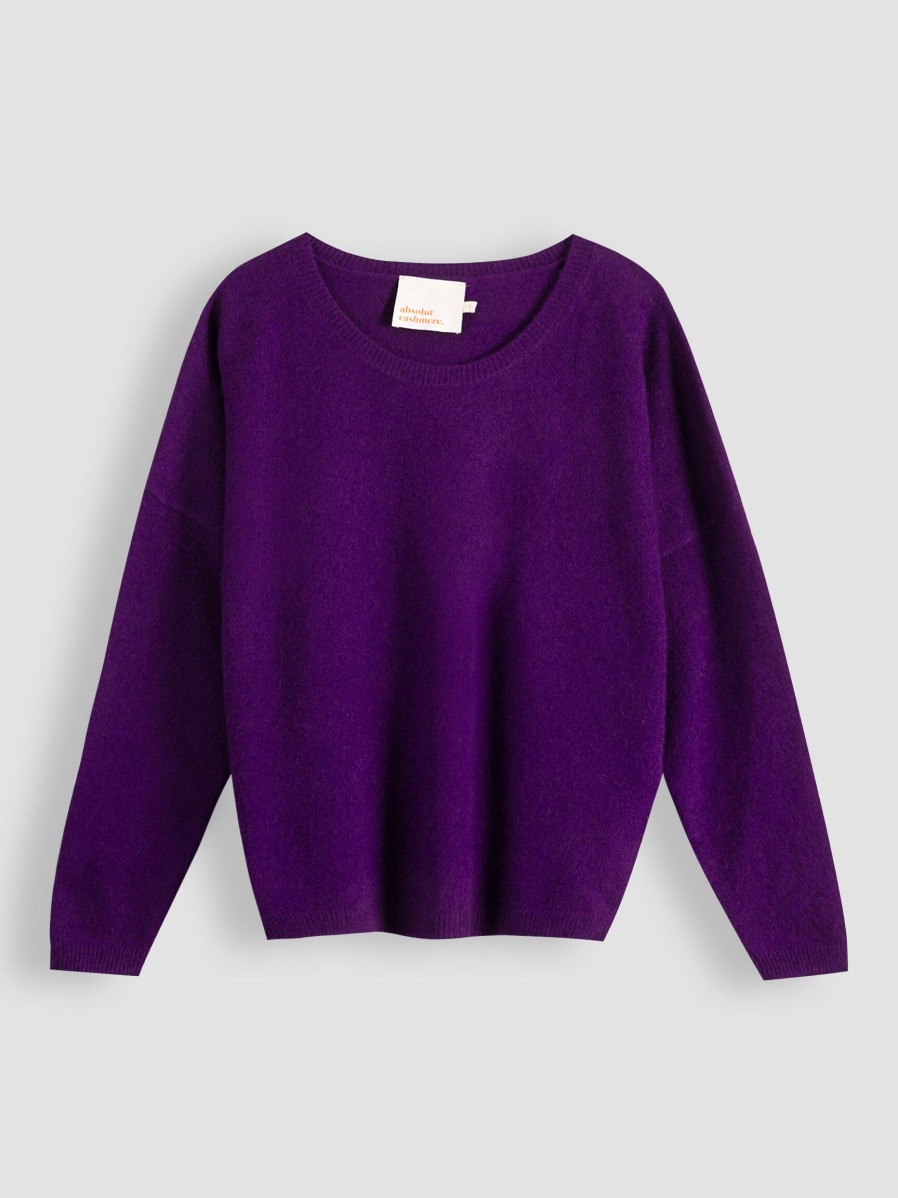 Women Absolut Cashmere Sweaters And Cardigans | Kaira, Cashmere Jumper Purple