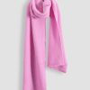 Women Knit-ted Scarves | Evi, Merino Wool Mix Scarf Pink