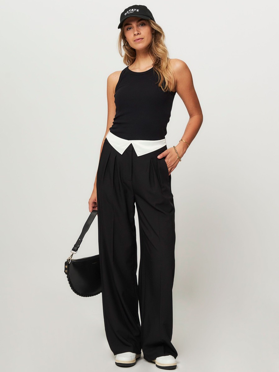 Women Co'Couture Pants And Jumpsuits | Tara, Viscose Mix Trousers Black