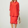 Women Samsoe Samsoe Skirts | Agneta, Woven A-Line Skirt Orange