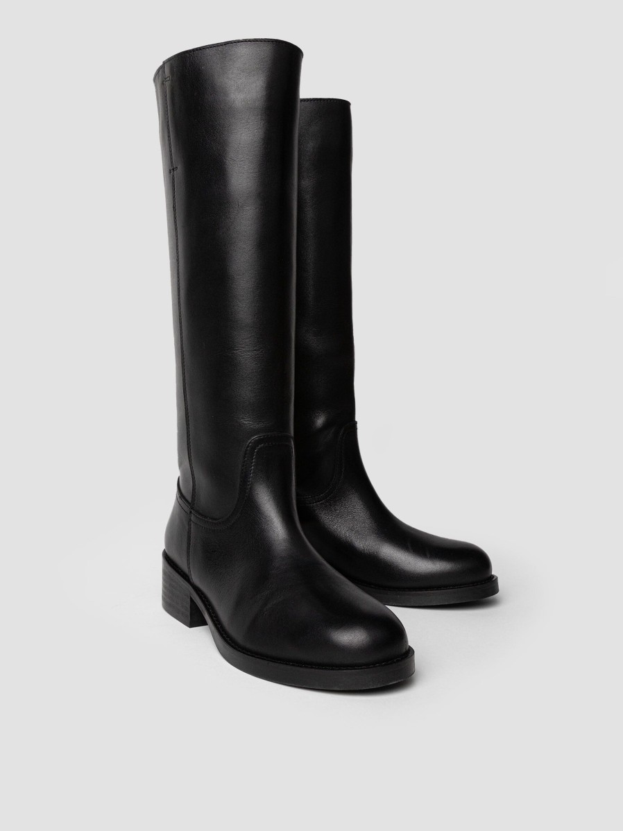 Women Ivylee Copenhagen Boots | Palmer, Leather High Boots Black