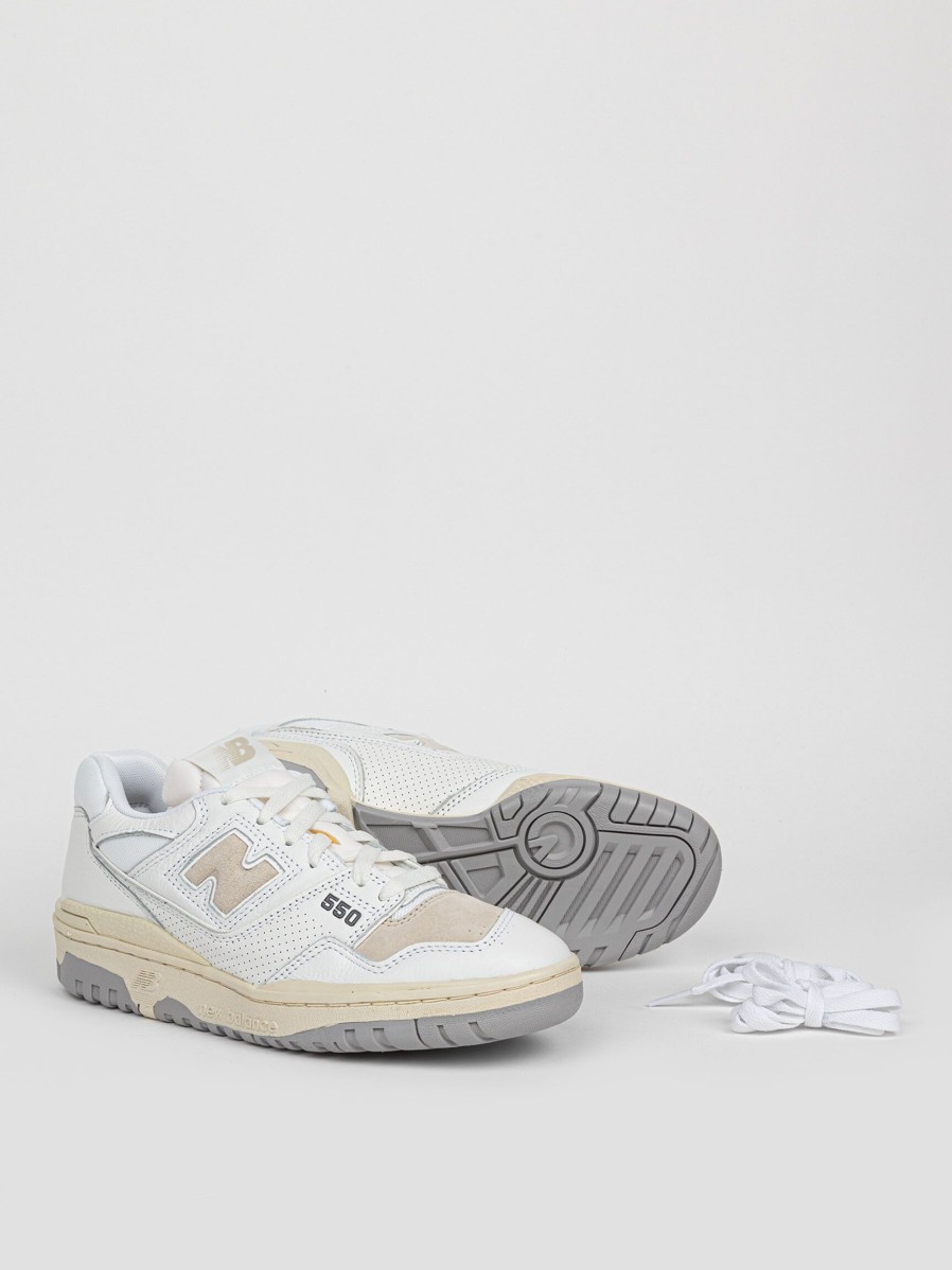 Women New Balance Sneakers | Bb550, Leather Sneakers White