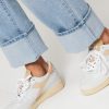 Women Diadora Sneakers | Mi Basket Low Used, Lederen Sneakers Sand