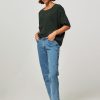 Women Samsoe Samsoe Tops And Blouses | Mains, Viscose Top Dark Green