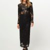 Women Semicouture Skirts | Lace Skirt With Sequins Black