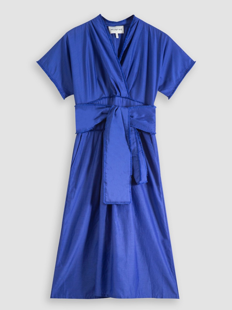 Women Munthe Dresses And Tunics | Grenadine, Silk Mix Dress Blue