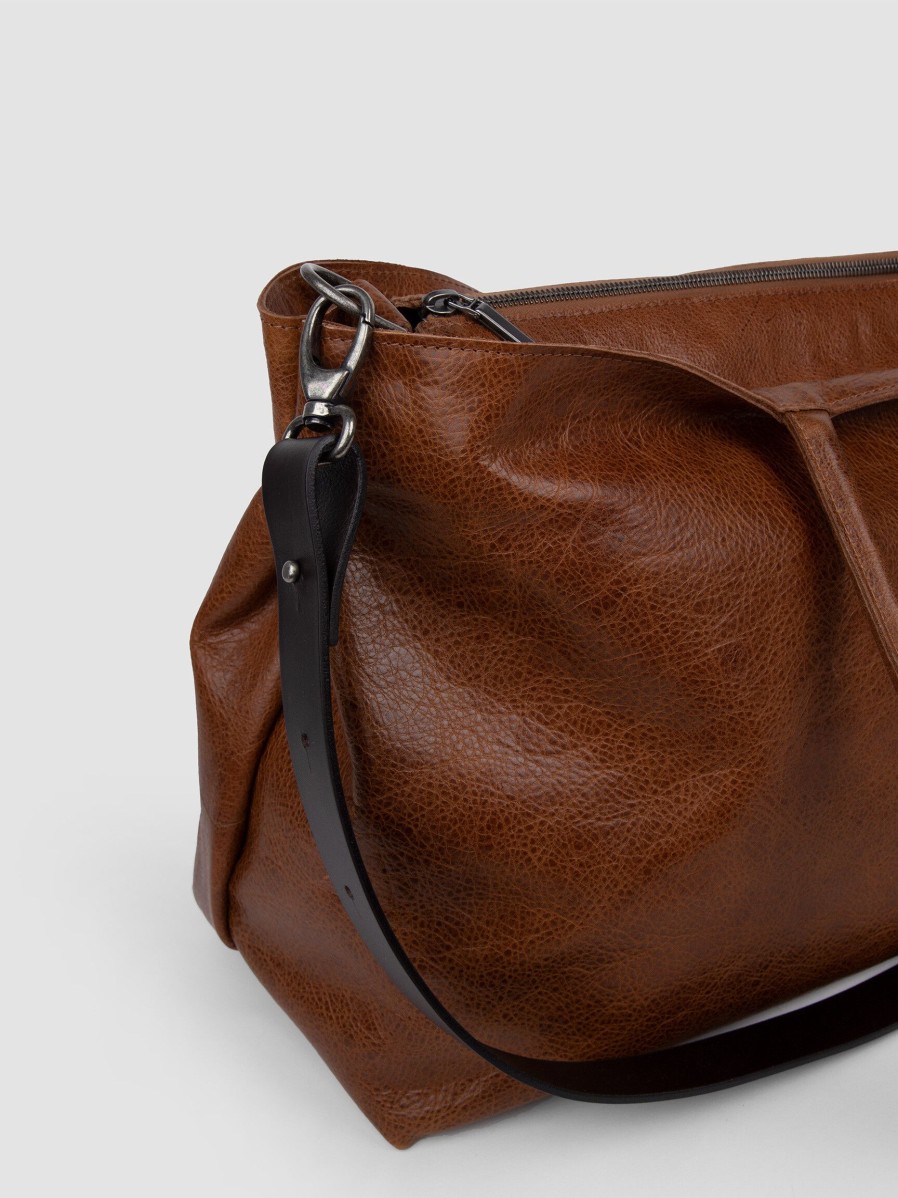 Women Ellen Truijen Bags | Rock The Weekend, Leather Shopper Cognac