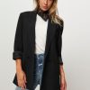 Women Closed Blazers And Jackets | Kaycee, Wool Mix Oversized Blazer Black