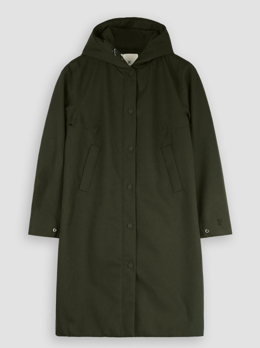 Women Welter Shelter Outerwear | Not So Long Tube, Technical Parka Olive Green