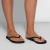 Women Indosole Flip Flops | Recycled Rubber Flip Flops Black