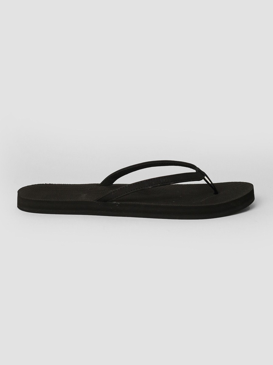 Women Indosole Flip Flops | Recycled Rubber Flip Flops Black