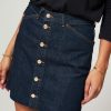 Women Tommy Hilfiger Skirts | Denim Mini Skirt Dark Blue